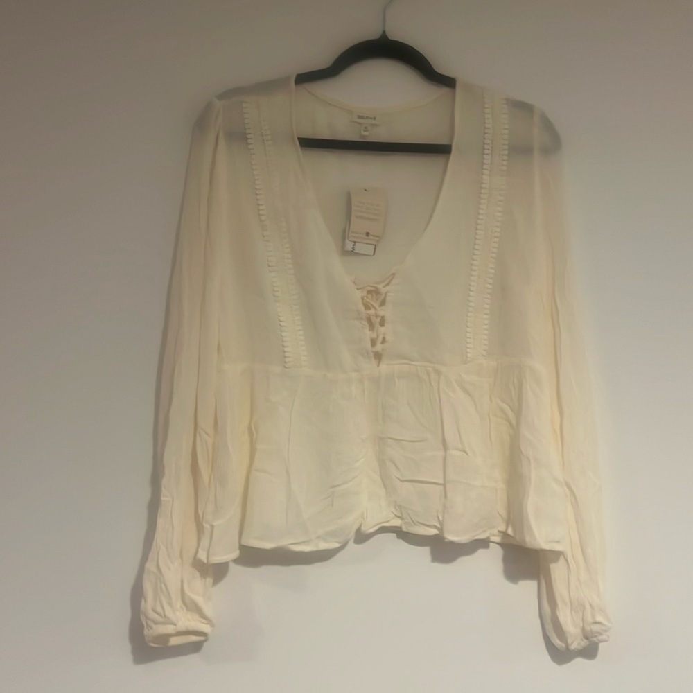 Self-esteem white Boho shirt